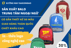 Xưởng may balo cho Trung tâm ngoại ngữ, tin học