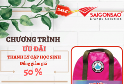 Thanh lý cặp học sinh giảm 50% giá niêm yết