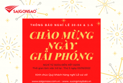THÔNG BÁO LỊCH NGHỈ LỄ NGÀY GIẢI PHÓNG MIỀN NAM VÀ QUỐC TẾ LAO ĐỘNG 30/4 - 1/5