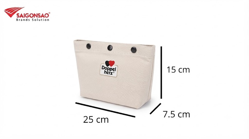 Túi tinh mỹ phẩm bằng vải canvas Túi tinh mỹ phẩm bằng vải canvas