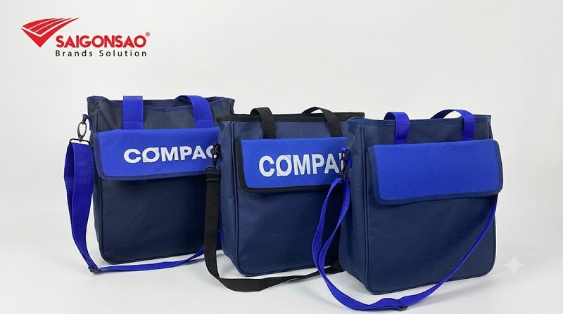 Túi tote canvas in logo quảng bá cho doanh nghiệp 