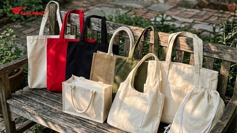 Túi xách vải linen phong cách Vintage Túi xách vải linen phong cách Vintage