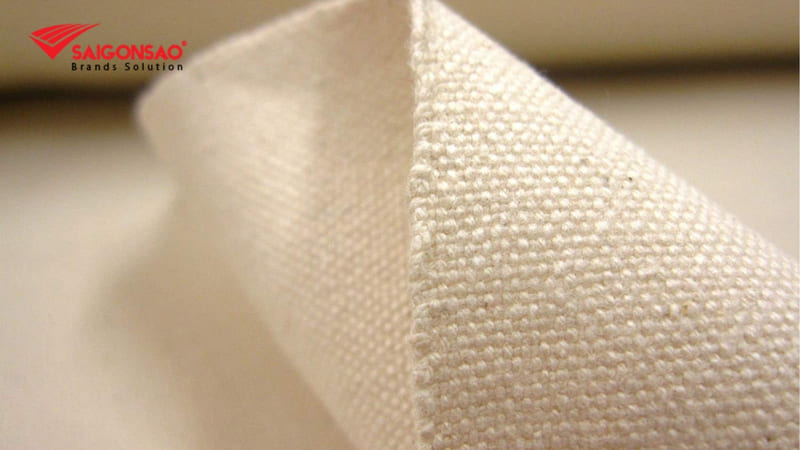 Vải canvas được dệt từ sợi cotton hoặc pha cotton