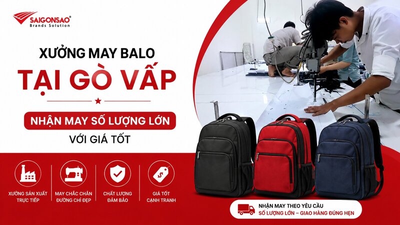 Xưởng may balo Gò Vấp