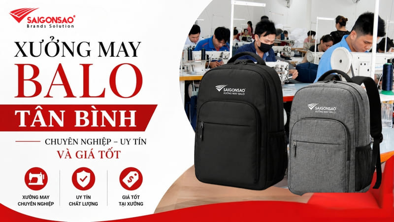 Xưởng may balo Tân Bình