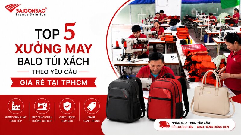 xưởng may balo