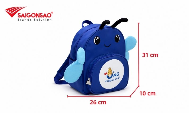 Kích thước balo cho trẻ mầm non và mẫu giáo chuẩn theo vóc dáng
