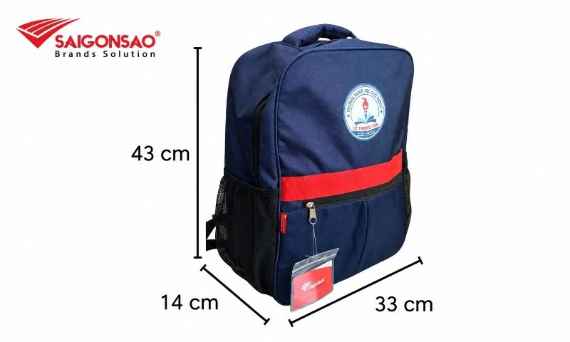 Kích thước balo cho học sinh cấp 3 và sinh viên