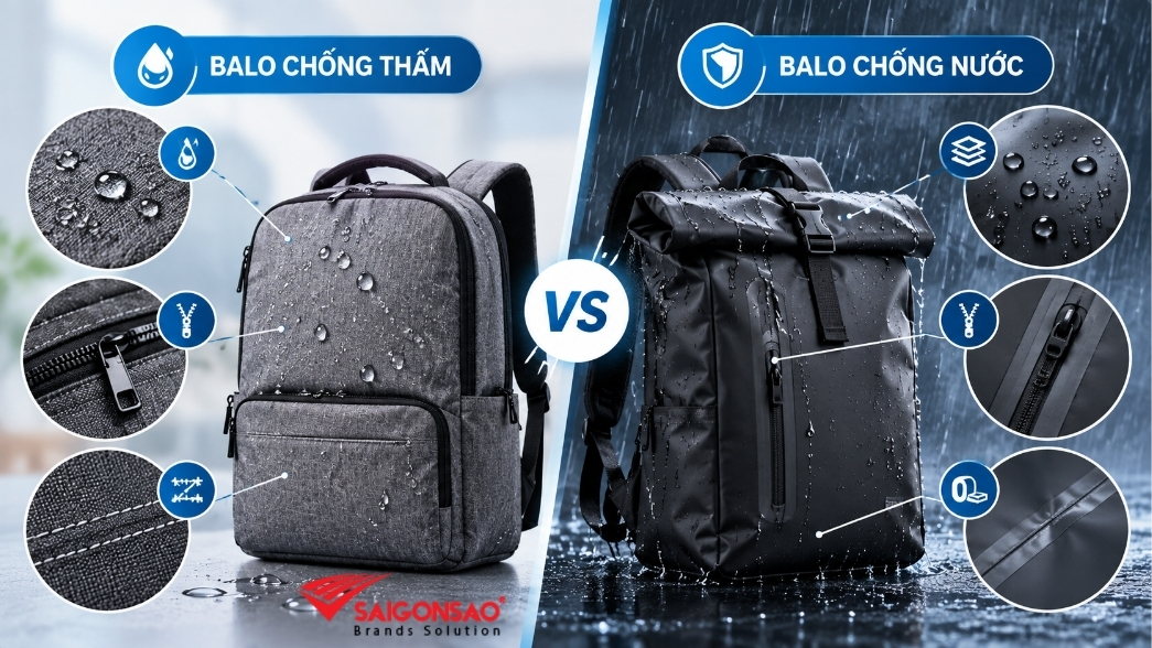 Cách phân biệt balo chống nước và chống thấm Cách phân biệt balo chống nước và chống thấm qua thiết kế và đường may