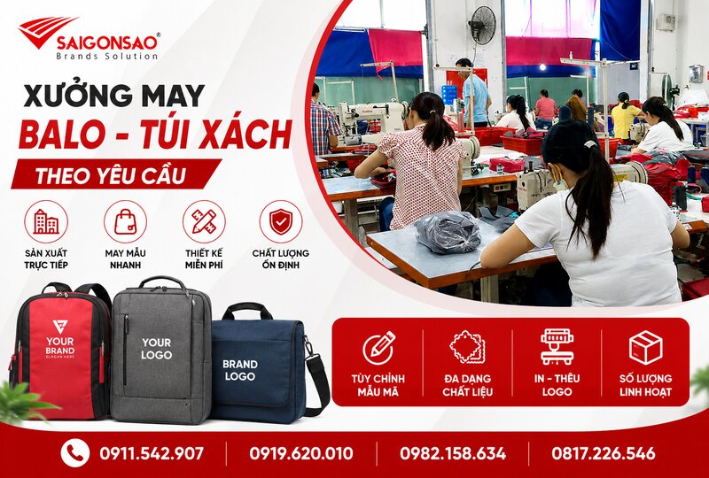 Xưởng May Balo Túi Xách Sài Gòn Sao Long An Xưởng May Balo Túi Xách Sài Gòn Sao Long An