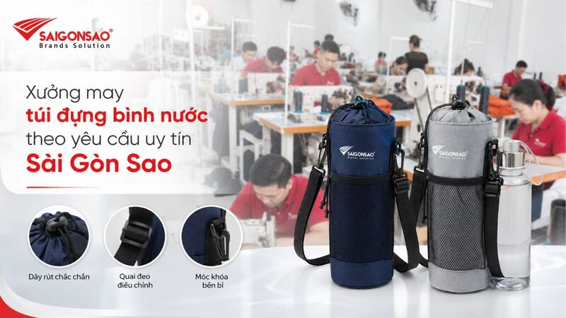xưởng may túi đựng bình nước