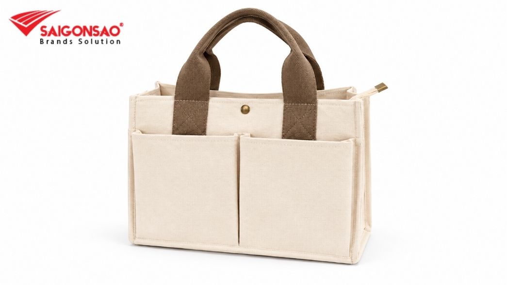 Túi tote form hộp đựng laptop cho văn phòng