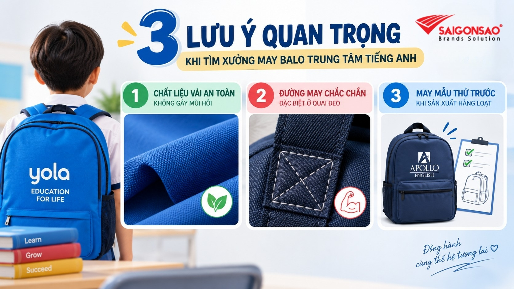 3 lưu ý quan trọng khi tìm xưởng may balo trung tâm tiếng Anh 3 lưu ý quan trọng khi tìm xưởng may balo trung tâm tiếng Anh