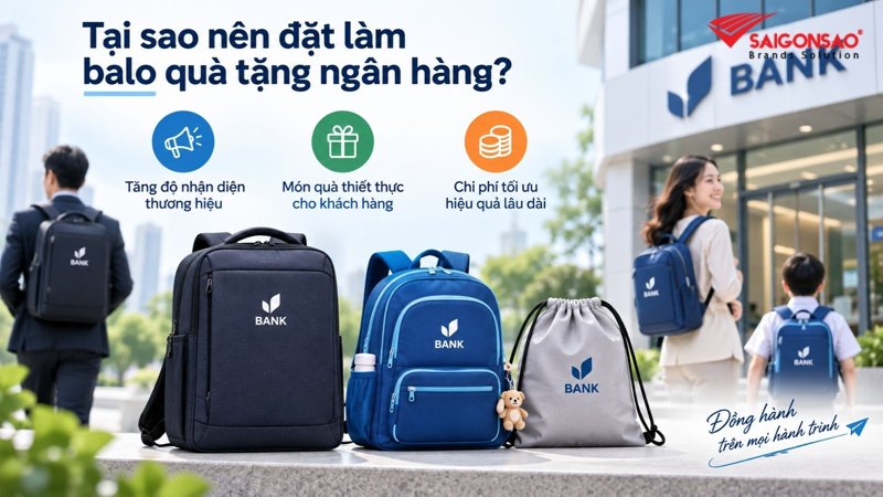 Ba lợi ích khi đặt may balo quà tặng ngân hàng Ba lợi ích khi đặt may balo quà tặng ngân hàng