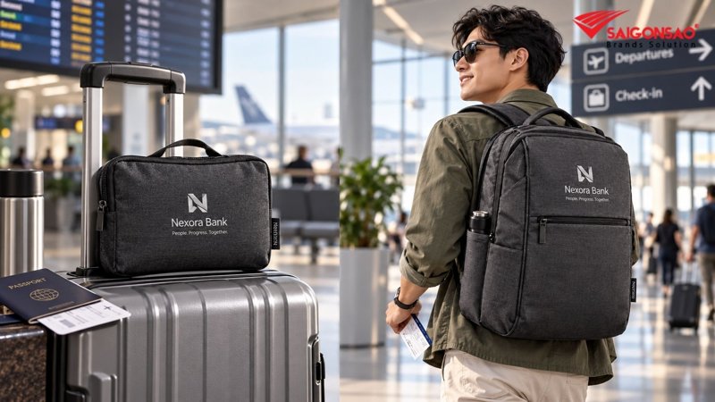 Mẫu balo du lịch gọn nhẹ làm quà tặng ngân hàng Mẫu balo du lịch gọn nhẹ làm quà tặng ngân hàng