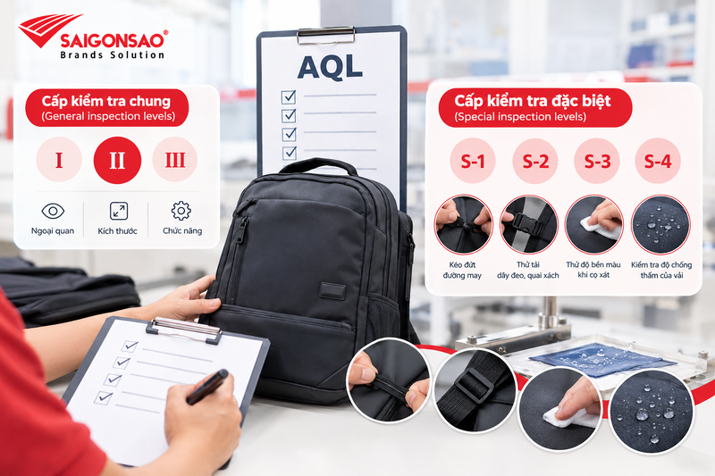 Các cấp độ kiểm tra trong tiêu chuẩn AQL Các cấp kiểm tra và lấy mẫu theo tiêu chuẩn AQL