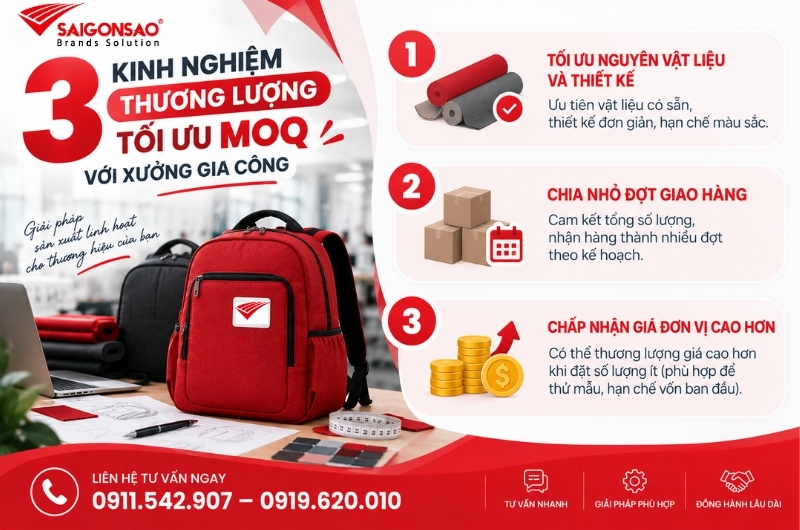 3 kinh nghiệm thương lượng tối ưu MOQ với xưởng gia công 3 kinh nghiệm thương lượng tối ưu MOQ với xưởng gia công