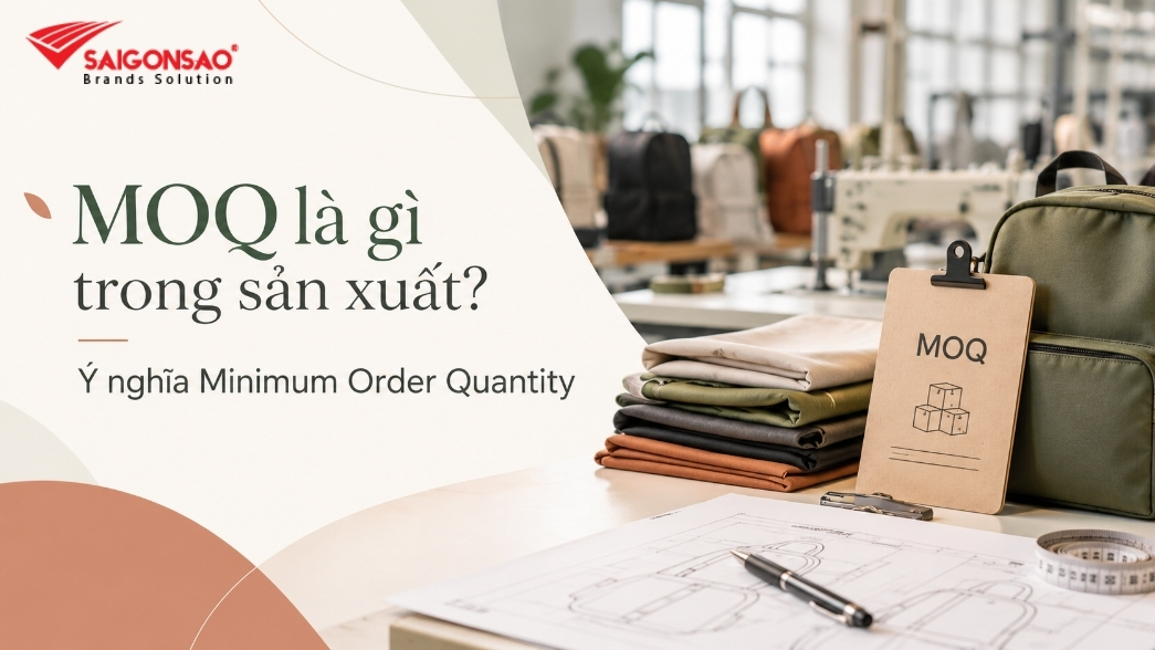MOQ là gì trong sản xuất balo, túi xách tại Sài Gòn Sao