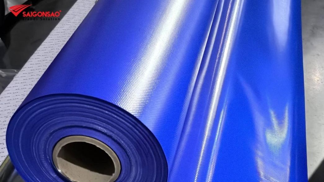 Vải bạt PVC với hai mặt phủ nhựa PVC Vải bạt PVC với hai mặt phủ nhựa PVC